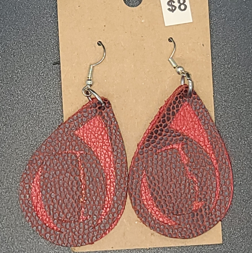 Leather earrings